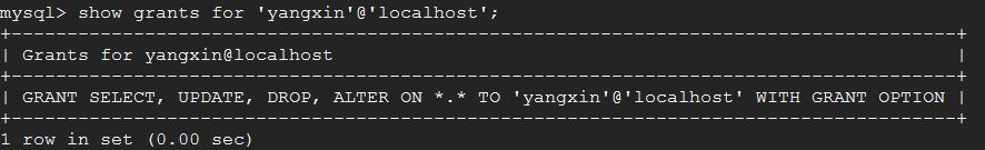 MySQL用户权限管理