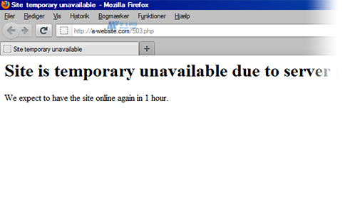 维护期间如何处理网站停机问题？