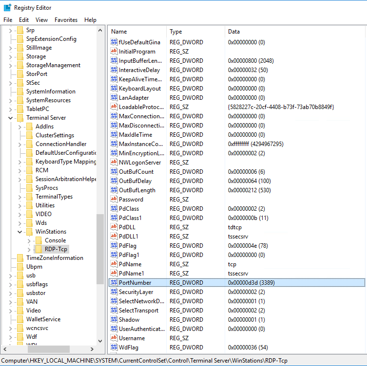 如何更改Windows服务器中的RDP端口