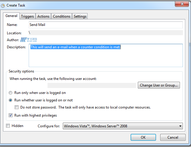 设置Windows Server监控电子邮件警报