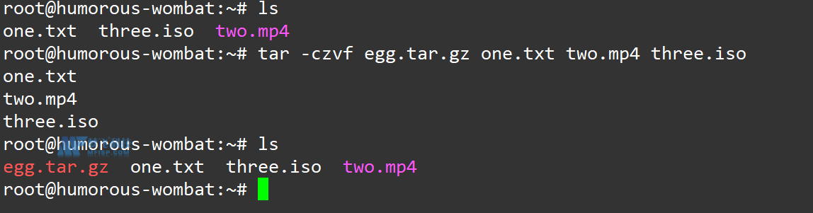 如何在Linux中使用tar和gizp命令归档和压缩文件