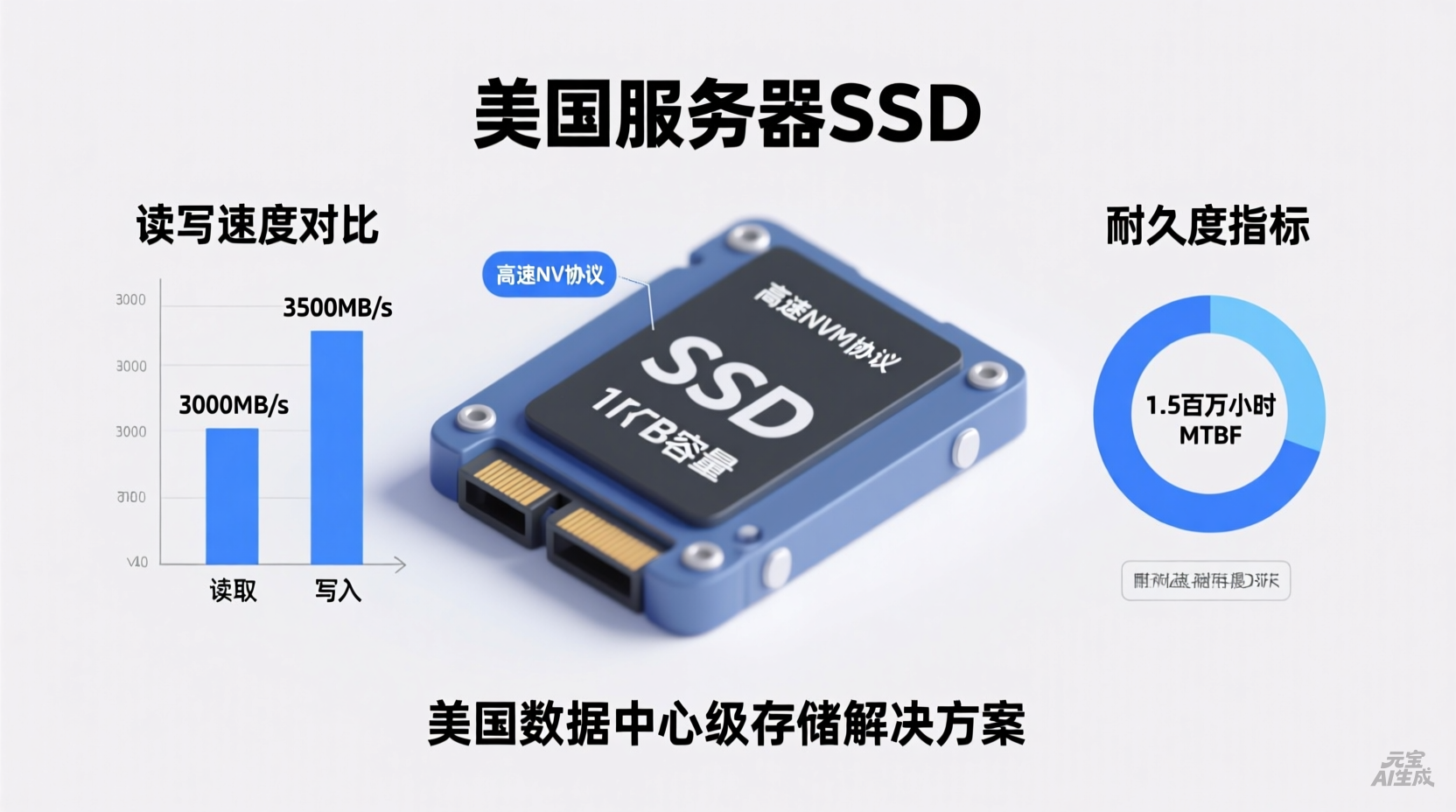 美国服务器SSD固态硬盘的性能革命