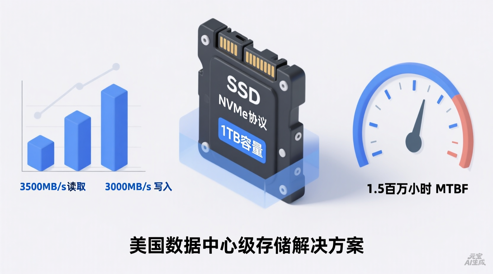美国服务器SSD固态硬盘的性能革命