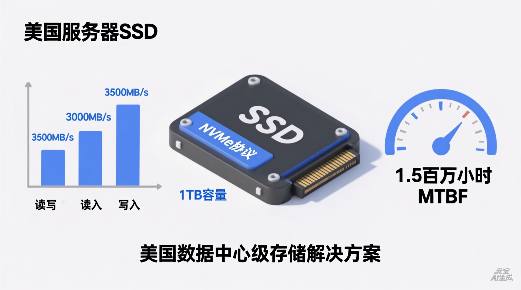 美国服务器SSD固态硬盘的性能革命