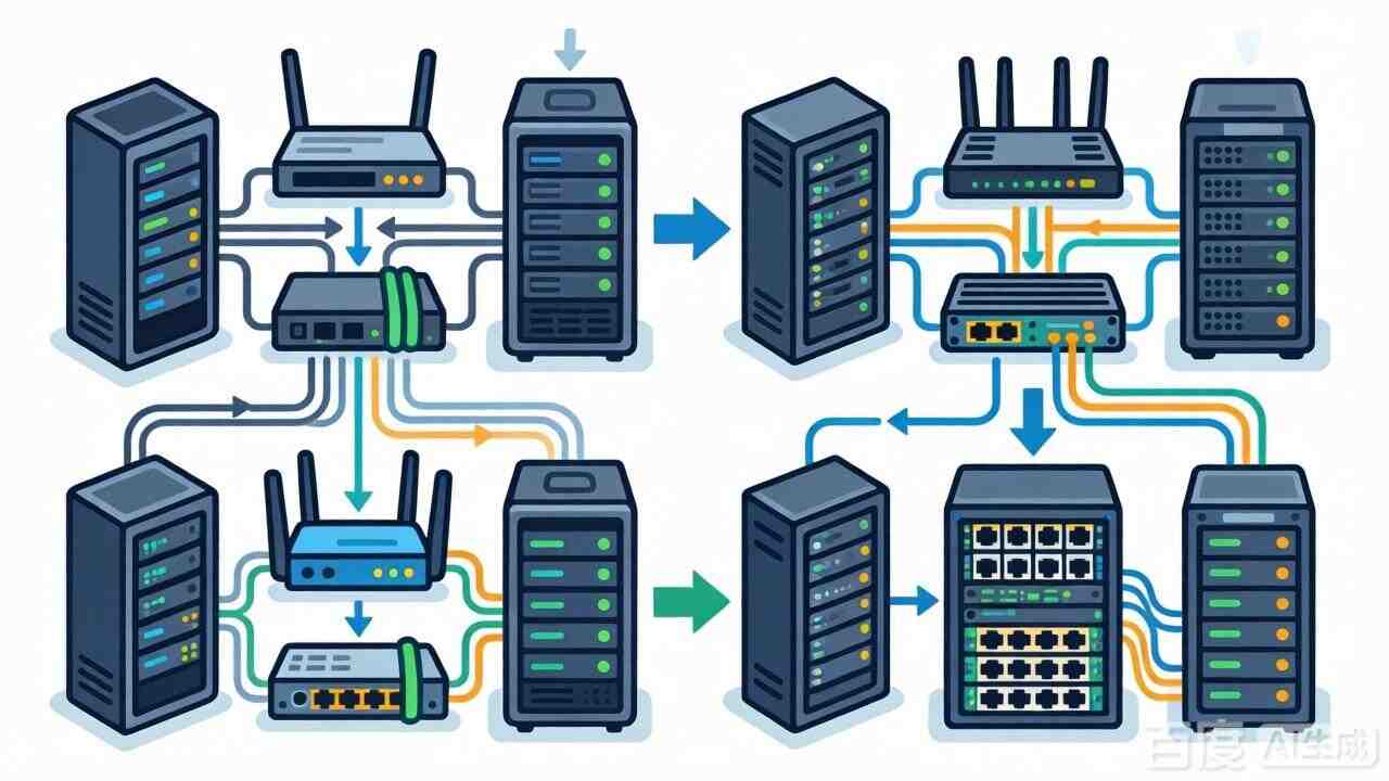 美国服务器网络基础设施从物理连接到软件定义网络的深度解析