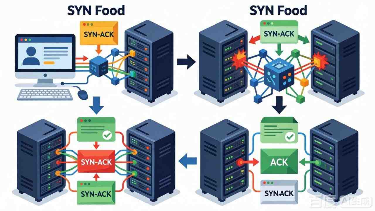 美国服务器SYN Flood攻击从攻击原理到防御实战深度解析