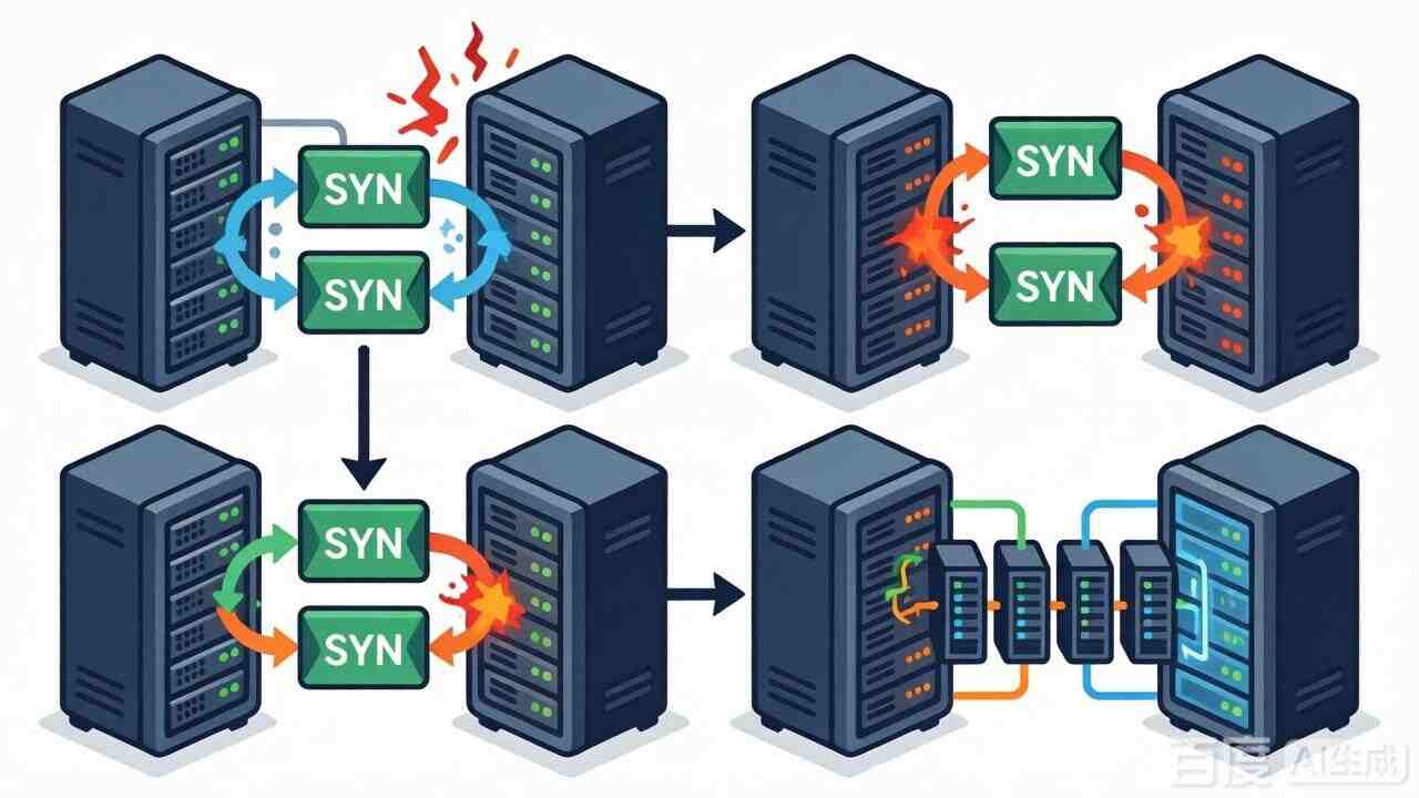美国服务器SYN Flood攻击从攻击原理到防御实战深度解析