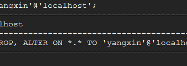 MySQL用户权限管理