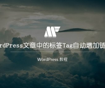 WordPress 文章中的标签Tag自动增加链接