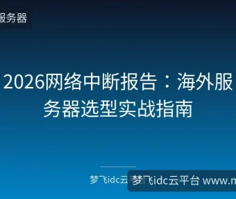 2026网络中断报告：海外服务器选型实战指南