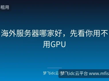 海外服务器哪家好，先看你用不用GPU